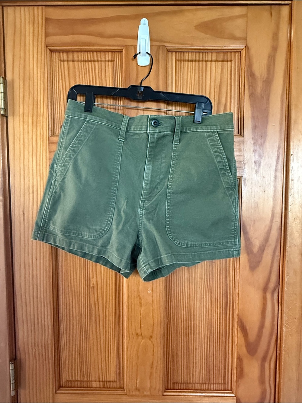 Olive Green High-Waist Madewell Shorts